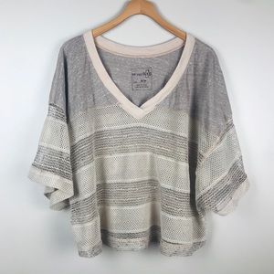 4x$25**WE THE FREE lose cropped V-Neck comfy shirt